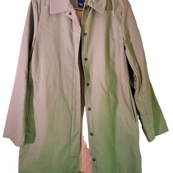 NWOT - GAP Apple Green Raincoat - Long Lightweight - Picture 10 of 10